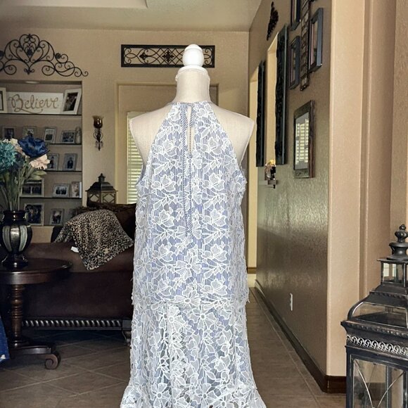 Adiva*3PC Top, Skirt and Shorts*Battenburg Lace Overlayw/Searsucker underlay*EUC - Picture 3 of 5